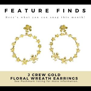 Gold Floral Wreath Earrings